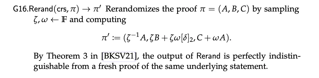 Screen capture of the re-rand algorithm from zk-creds